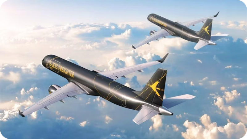 First flight! Embraer completes modification of E190 freighter!